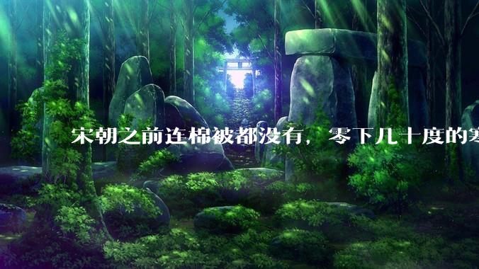 宋朝之前连棉被都没有，零下几十度的寒冬，古人是怎么熬过去的？